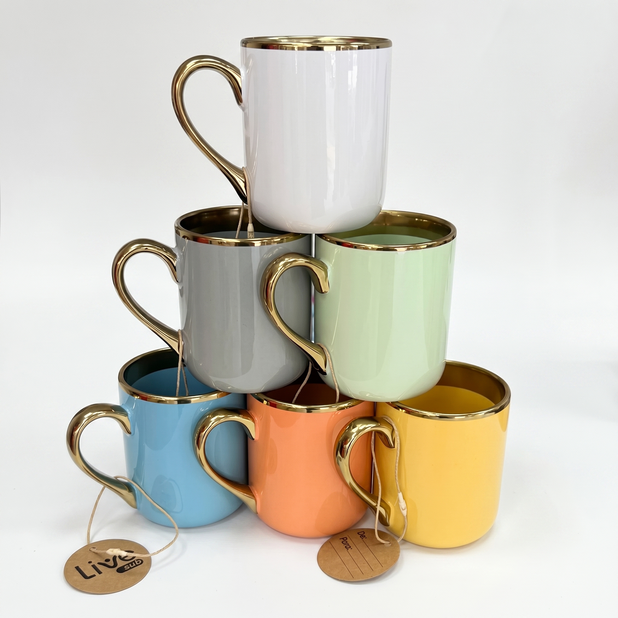 Caneca Imperial com Borda e Alça Dourada — imagem 2