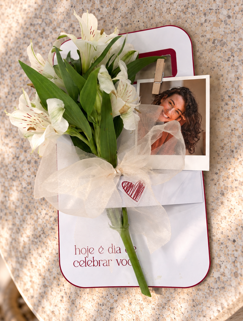 Card floral com foto — imagem 2